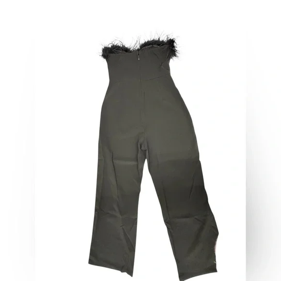 Lina Black Wide Leg Women's Pants - Picture 2 of 12